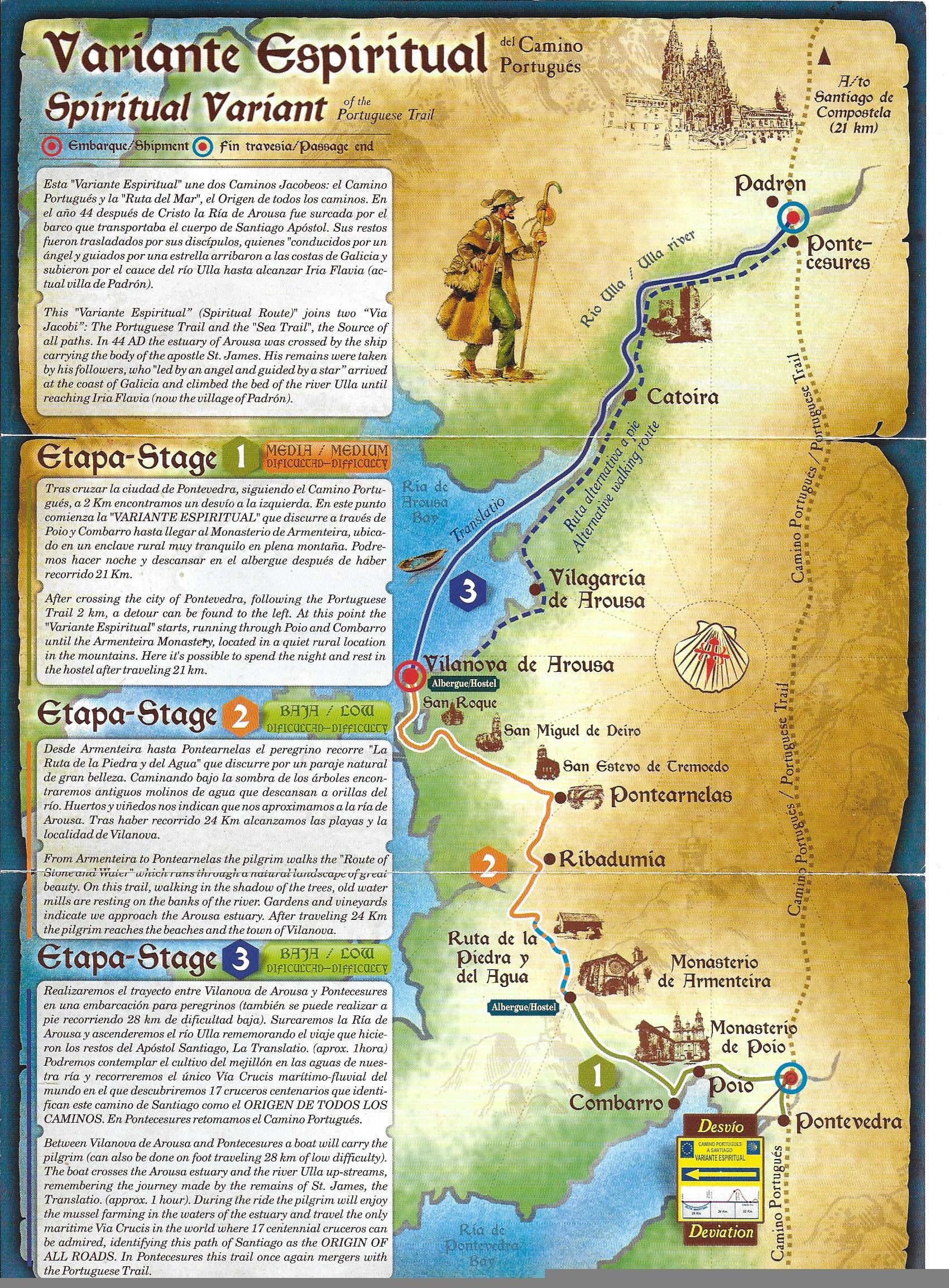 Peregrinación por el Camino Portugués (Variante Espiritual) Agosto 2020